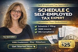 prepare schedule c, schedule se, schedule c filing for self employed tax return