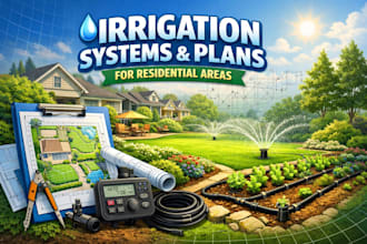design irrigation systems and plans for residential areas