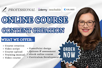 create your coaching course content for kajabi, thinkific, or teachable