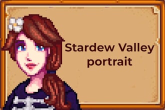 draw a portrait in the style of stardew valley
