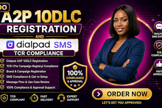 do a2p 10dlc registration and tcr compliance for dialpad SMS