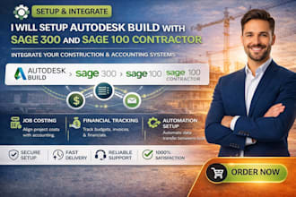 set up autodesk build, sage 300, and sage 100 contractor integration