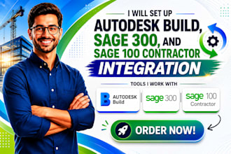 set up autodesk build, sage 300, and sage 100 contractor integration