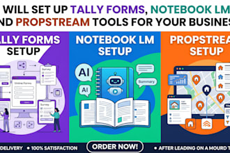 set up tally forms notebook lm and propstream systems