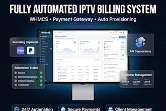 build a fully automated iptv billing system with whmcs
