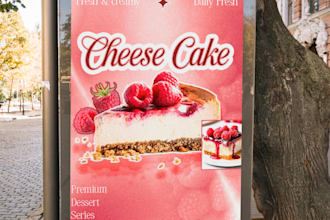 design attractive food ads and restaurant posters