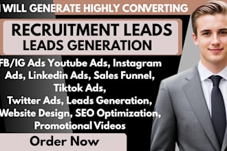 recruitment leads hiring leads staffing leads job candidate leads facebook ads