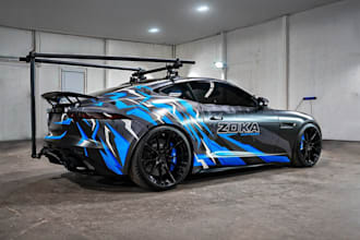 design a professional car wrap or vehicle wrap