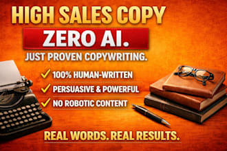 write high sales copy with zero ai just proven copywriting
