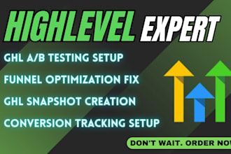 setup gohighlevel ab testing funnel optimization ghl snapshots and tracking