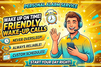 wake you up on time with reliable and friendly wake up calls