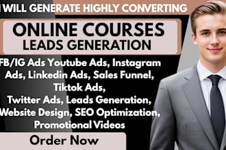 online course leads course enrollment leads  student leads e learning leads
