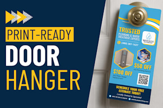 design a print ready door hanger