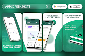 design awesome app screenshots for play store and app store