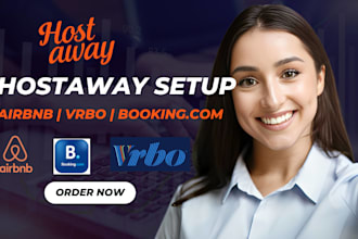 setup hostaway software for airbnb vrbo and booking com rental management