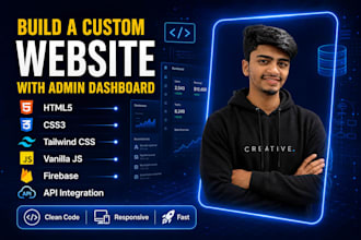 build a custom admin dashboard with real time data using javascript and firebase