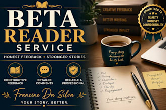 beta read your book with honest feedback