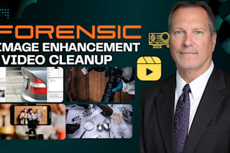 do forensic image enhancement and video cleanup, photo, plate number restoration
