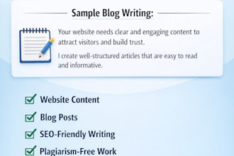 write website content and blog posts