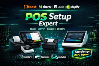 setup toast clover square shopify pos system