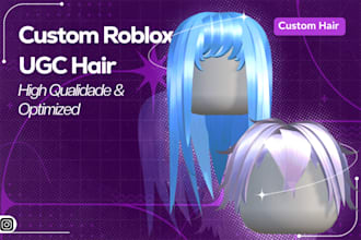 design roblox ugc hairs ready to publish and sell