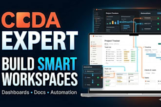 build notion, airtable, coda CRM, project management automation systems