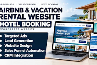 generate airbnb leads vacation rental website hotel booking wordpress website