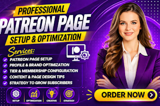 complete patreon page setup promotion and management optimization