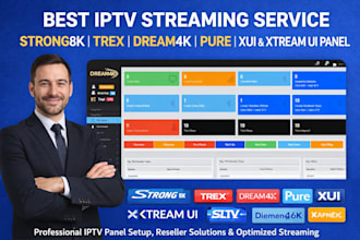 setup admin xui panel, xtreme UI, strong8k, dream4k and trex reseller panel