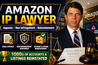 be amazon IP lawyer for appeals, infringement, non infringement, reinstatement