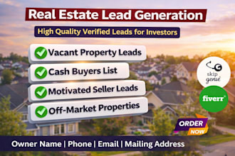 provide real estate lead generation and skip tracing