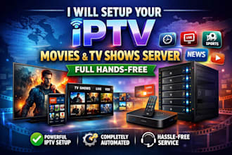 configure a hands free iptv video server for movies and shows