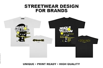 design streetwear graphics for clothing brands