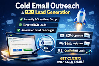 do cold email marketing campaign, email automation and b2b lead generation