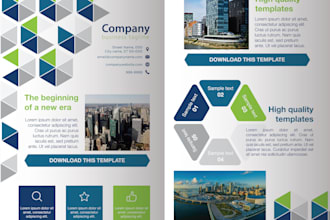 design canva brochure, trifold brochure, marketting brochure, digital brochure