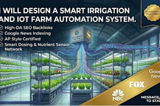design a smart irrigation and iot farm automation system