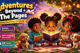 children story book illustration children story children story book illustration