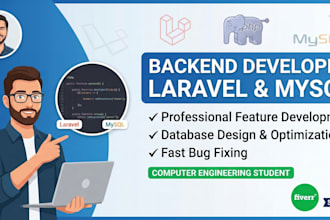 develop, fix, or optimize backend applications in laravel and mysql