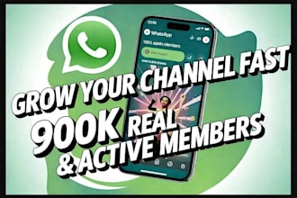 promote whatsapp channel 900k whatsapp followers