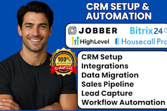 setup gohighlevel crm bitrix24 jobber housecall pro mailchimp slack integration