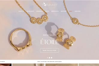 design elegant jewelry ecommerce website custom jewelry shopify store