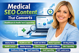 write high converting medical SEO content for healthcare and health tech