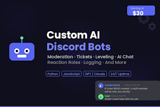 build a custom ai powered discord bot for your server