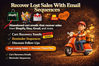 abandoned cart email etsy sequence shopify recover lostsales