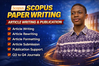 write, edit and get your article publish in a scopus indexed journals