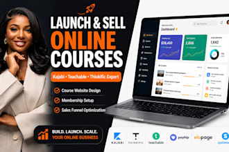 kajabi, thinkific, teachable, payhip, elopage systeme io online course website