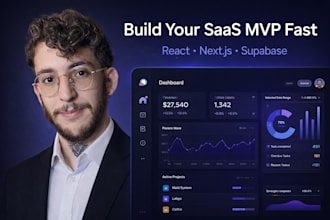 build your saas mvp with react, nextjs and supabase