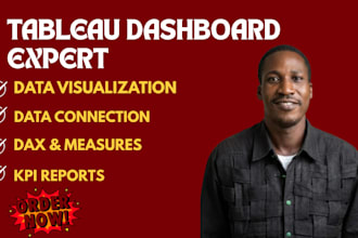 create stunning tableau dashboard, report and  data analytics charts