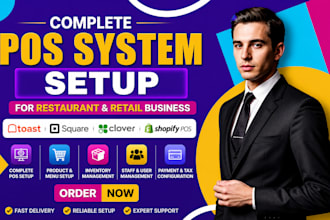 restaurant pos, retail pos, toast square clover pos setup