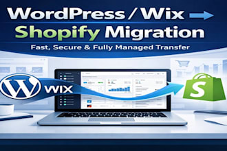 migrate wordpress to shopify wix to shopify woocommerce to shopify migration